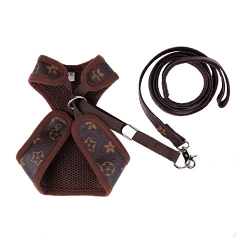 louis vuitton dog harness and lead